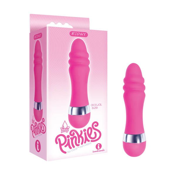 The 9's Pinkies, Ridgy - Pink 11.4 cm (4.5'') Vibrator - VIBRATORS