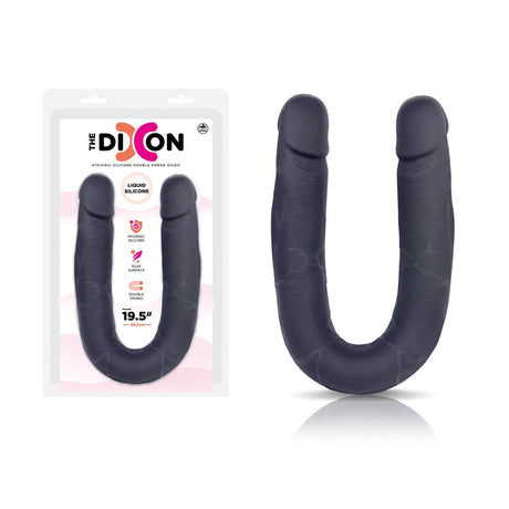The Dixon - Black - Black 50 cm Silicone Double Dong - DONGS