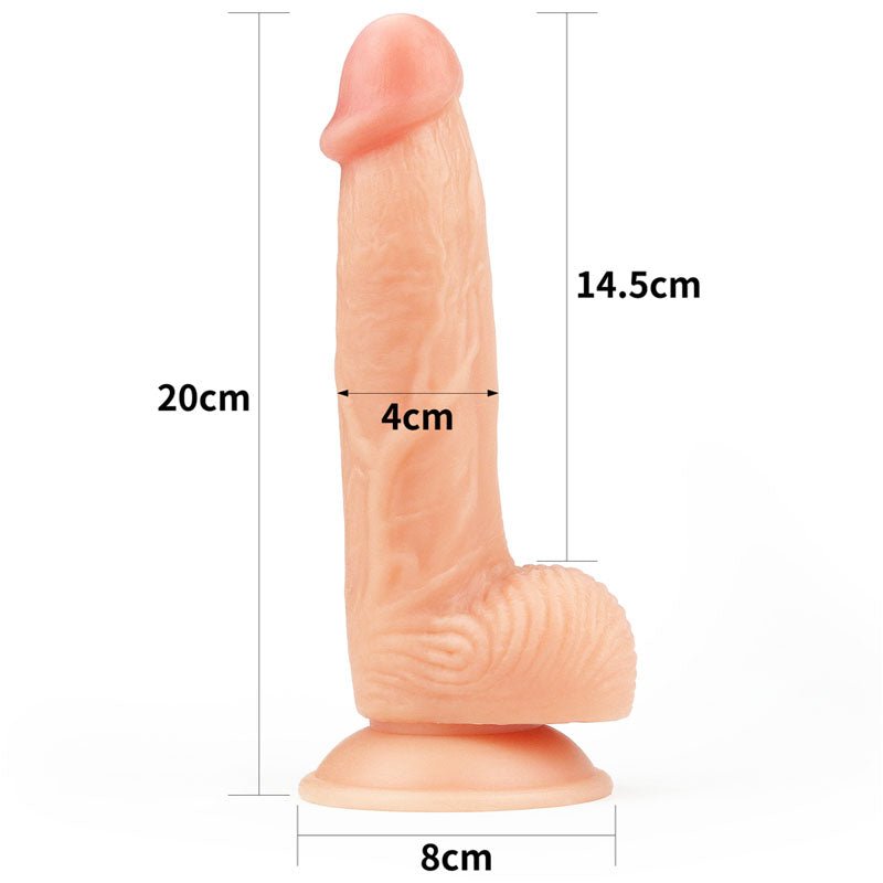 The Ultra Soft Dude - Flesh 20.3 cm (8'') Dong - DONGS