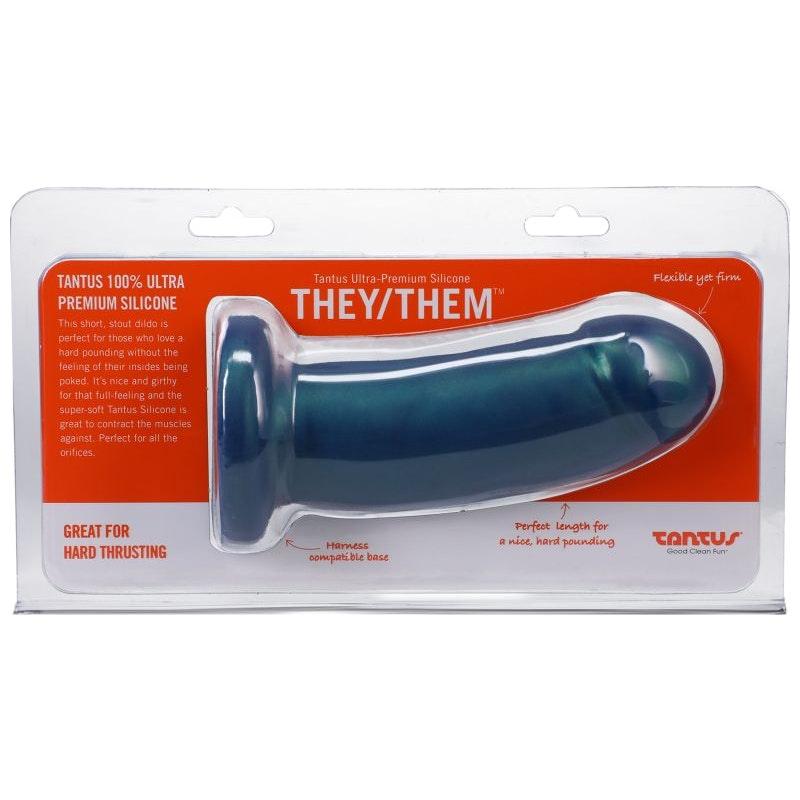 They Them Dildo Malachite - Adult Toys