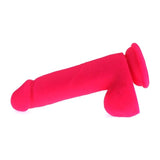 Thick Realistic Cock w Balls Pink - Adult Toys