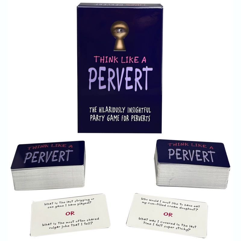 Think Like A Pervert Card Game - Adult Toys