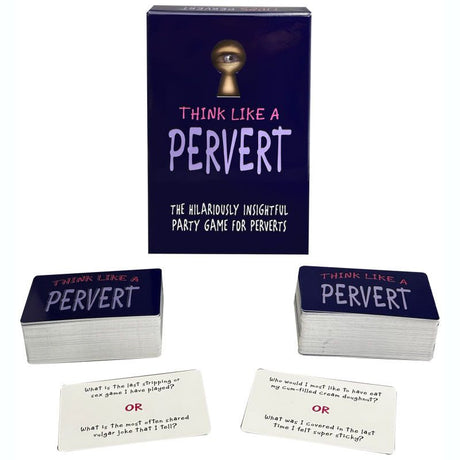Think Like A Pervert Card Game - Adult Toys