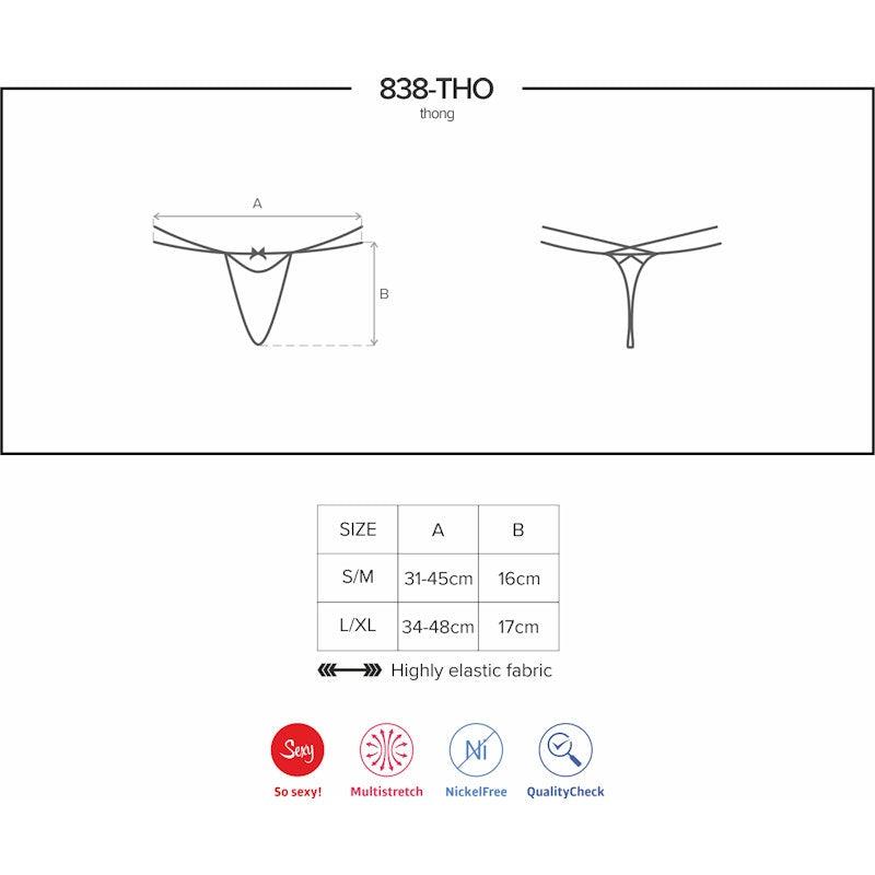 Thong 838 Red - Lingerie
