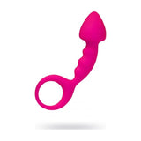 ToDo Bong Anal Plug – Small Silicone Anal Toy with Easy - Pull Loop, Pink - Adult Toys