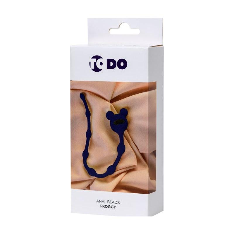 ToDo Froggy Anal Chain Navy Blue - Adult Toys
