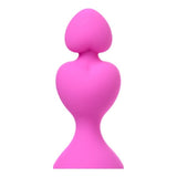 ToDo Sweety Pink Silicone Anal Chain - Graduated Heart Beads 18.5cm - Adult Toys