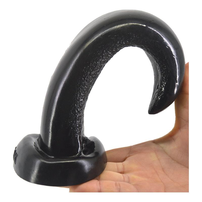 Tongue Shape Anal Plug Black - Naughty by Nature Adult Store