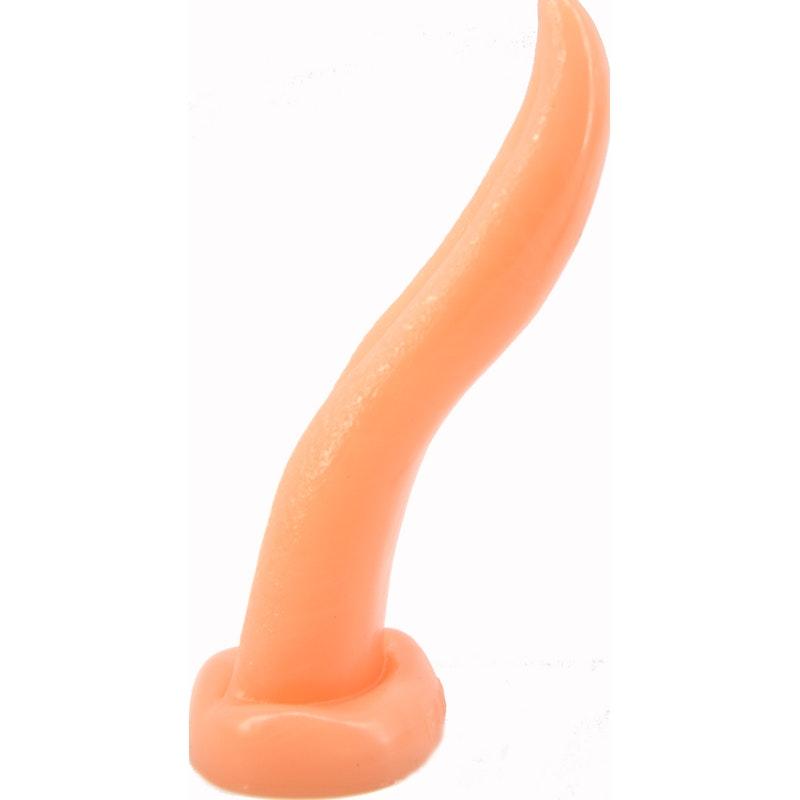 Tongue Shape Anal Plug Flesh - Adult Toys