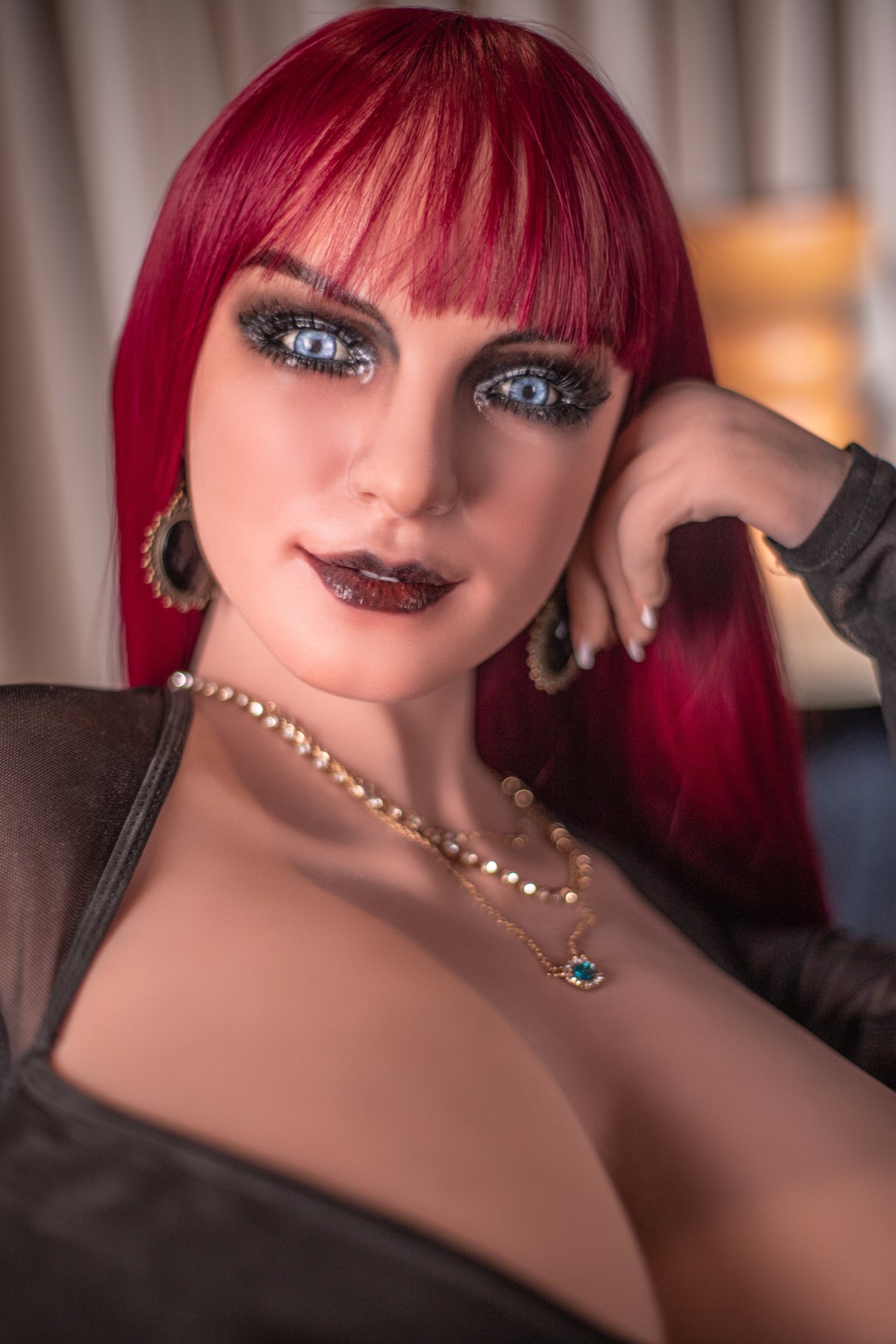 TPE Sex Torso H60 With Silicone Head Maggie | ⭐️CLM(Climax Doll) Pro⭐️ - Sex Doll