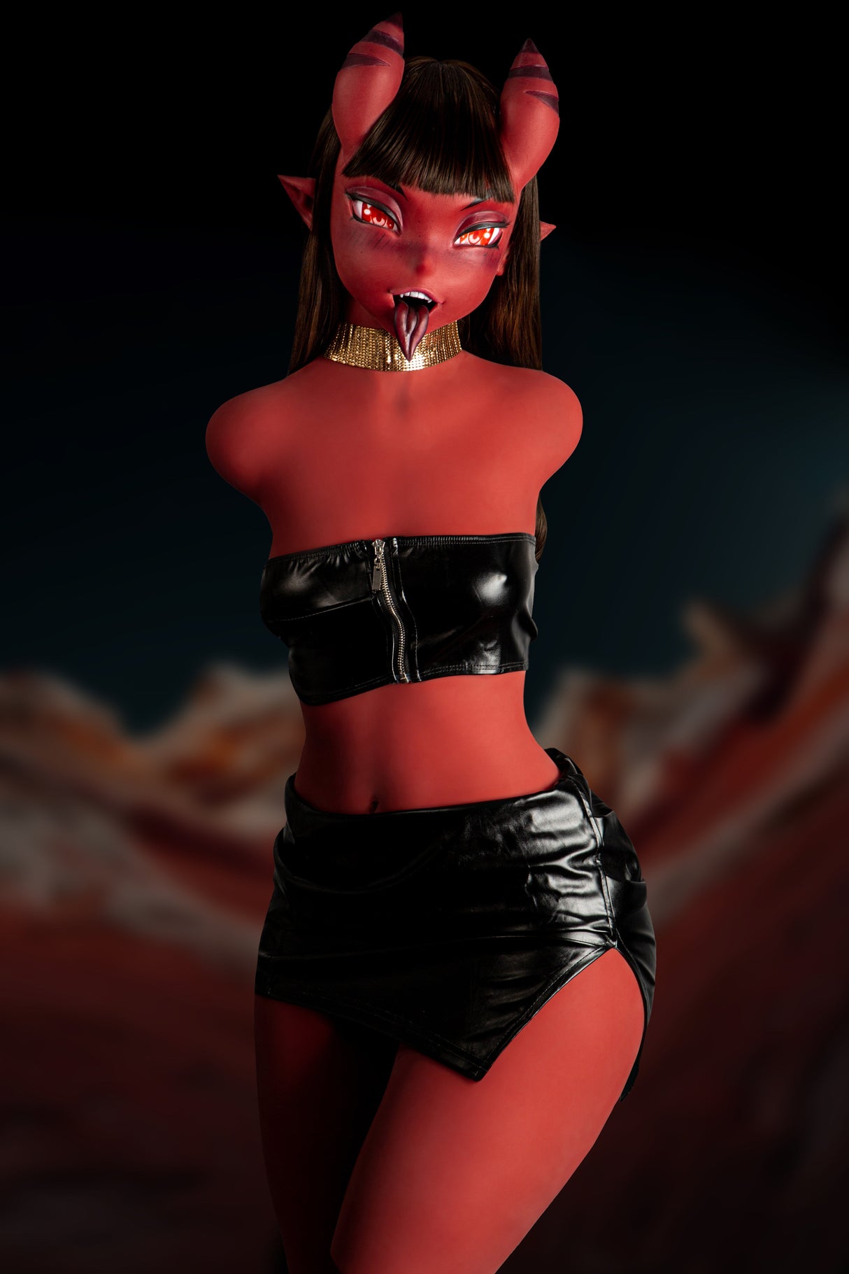 TPE Torso Sex Toy 877 With Meru Silicone Head | ⭐️CLM(Climax Doll) Pro⭐️ - Sex Doll