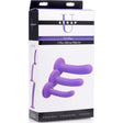 Tri - Play 3 Pc Purple Silicone Dildo Set - Adult Toys
