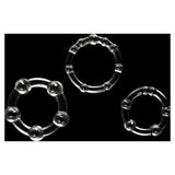 Triple Beaded Donut Ring Set - Adult Toys