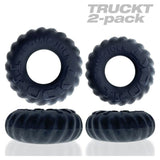 Truckt 2 Pc Cockring Set Night - Adult Toys