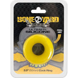 Ultimate Silicone Cock Ring Yellow - Naughty by Nature Adult Store