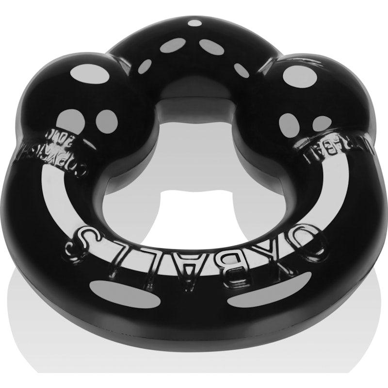 Ultraballs 2 Pk Cockring Black And Clear - Naughty by Nature Adult Store