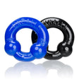 Ultraballs 2 Pk Cockring Black And Police Blue - Naughty by Nature Adult Store