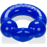 Ultraballs 2 Pk Cockring Black And Pool Blue - Adult Toys