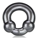 Ultraballs 2 Pk Cockring Steel And Red - Adult Toys