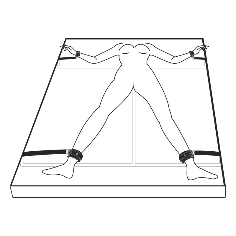 Under Mattress Restraint Set - Adult Toys