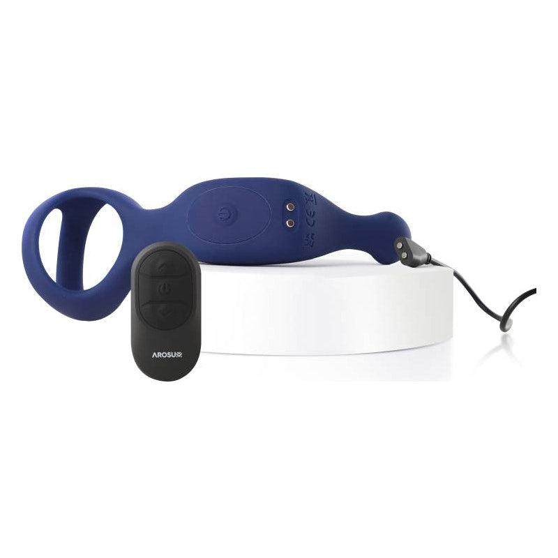 Underquaker Vibrating Anal Probe with Cockring and Remote - Naughty by Nature Adult Store