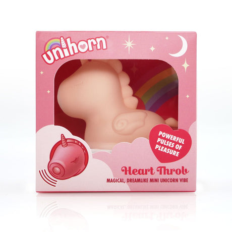 Unihorn - Heart Throb - Yellow USB Rechargeable Flicking Stimulator - STIMULATORS