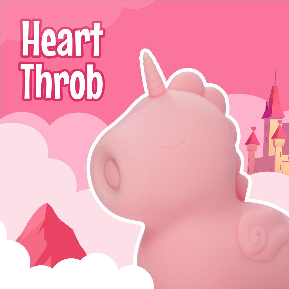 Unihorn - Heart Throb - Yellow USB Rechargeable Flicking Stimulator - STIMULATORS