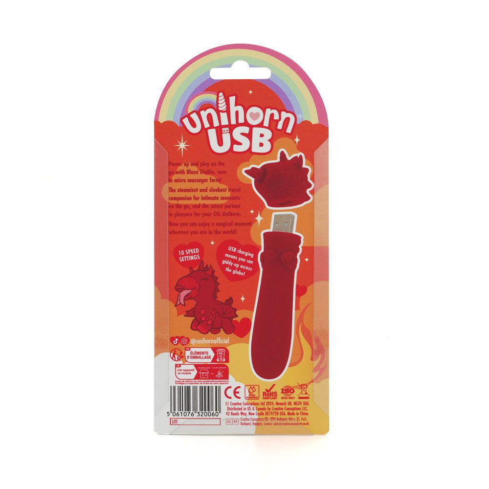 Unihorn - USB Bullet - Blaze Diablo - Vibrating Bullet - BULLETS & EGGS