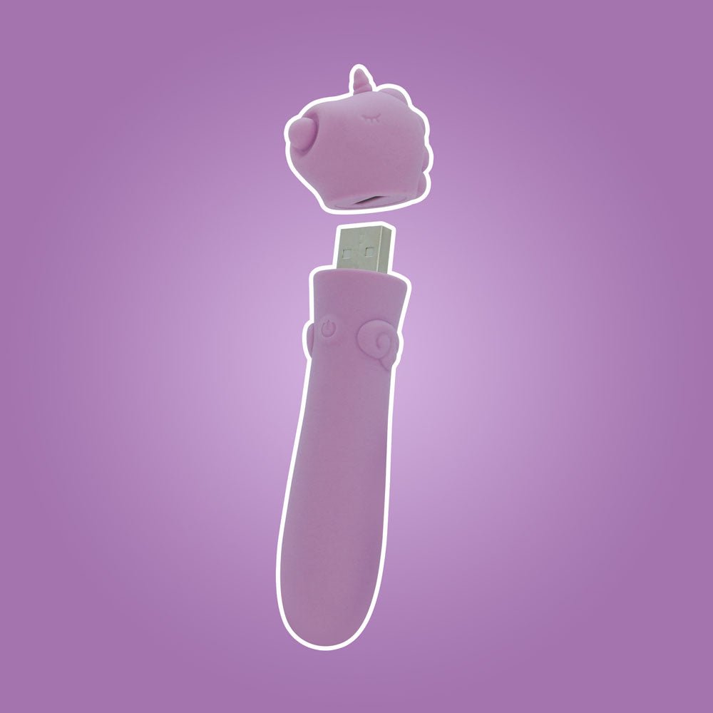 Unihorn - USB Bullet - Karma Lilac Vibrating Bullet - BULLETS & EGGS