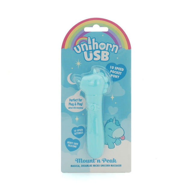 Unihorn - USB Bullet - Mount'n Peak - Teal Vibrating Bullet - BULLETS & EGGS