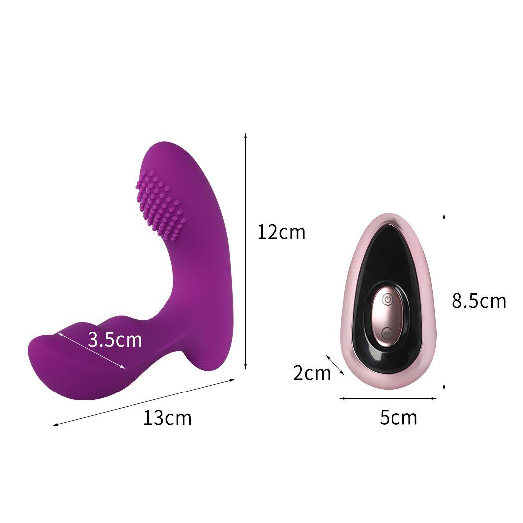 Unisex Vibrating Remote Clit Dildo Rechargeable - Naughty by Nature Adult Store