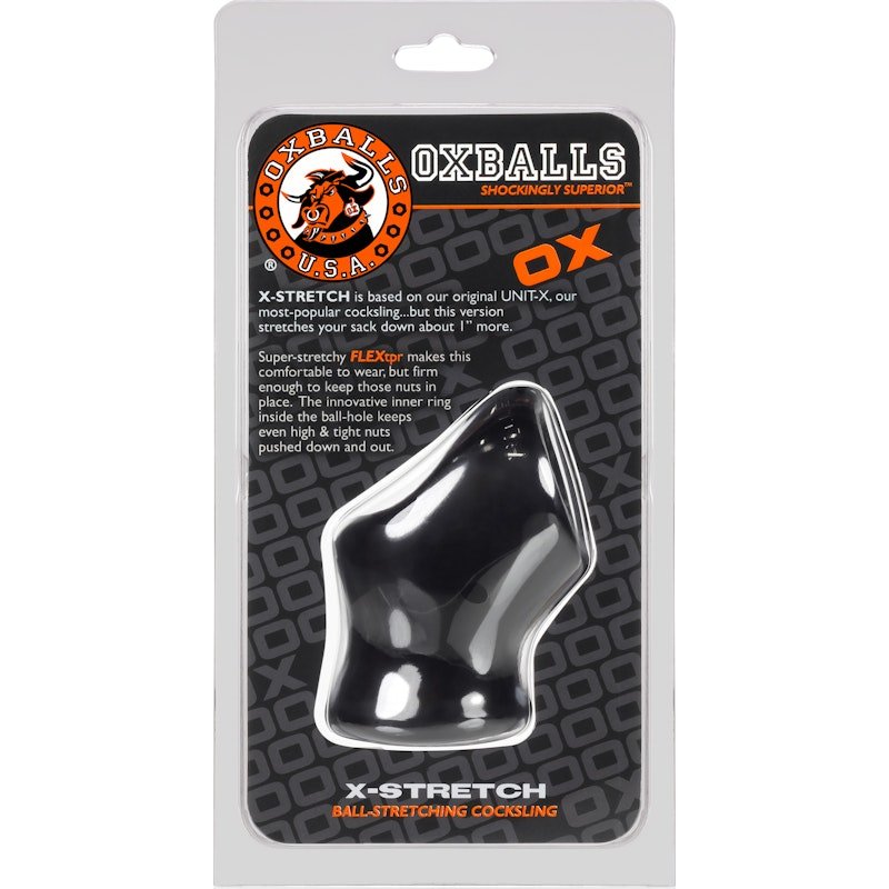 Unit X Stretch Cocksling Black - Adult Toys