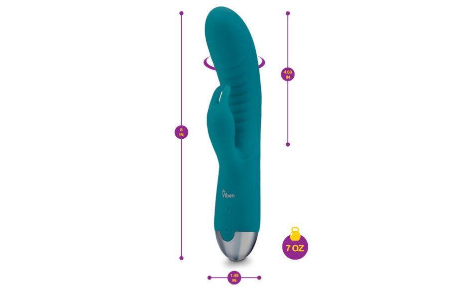 Viben Alluring Come Hither Rabbit Vibe Ocean - Adult Toys