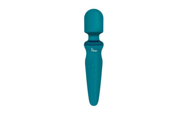 Viben Fierce Rechargeable Wand Massager Ocean - Adult Toys