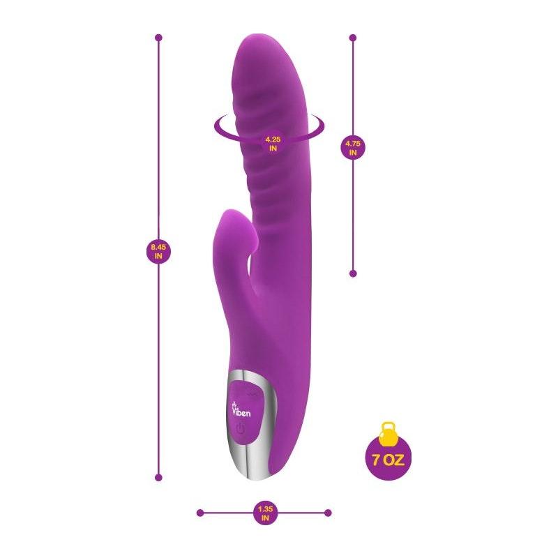 Viben Frenzy Suction Rabbit Vibe Berry - Adult Toys