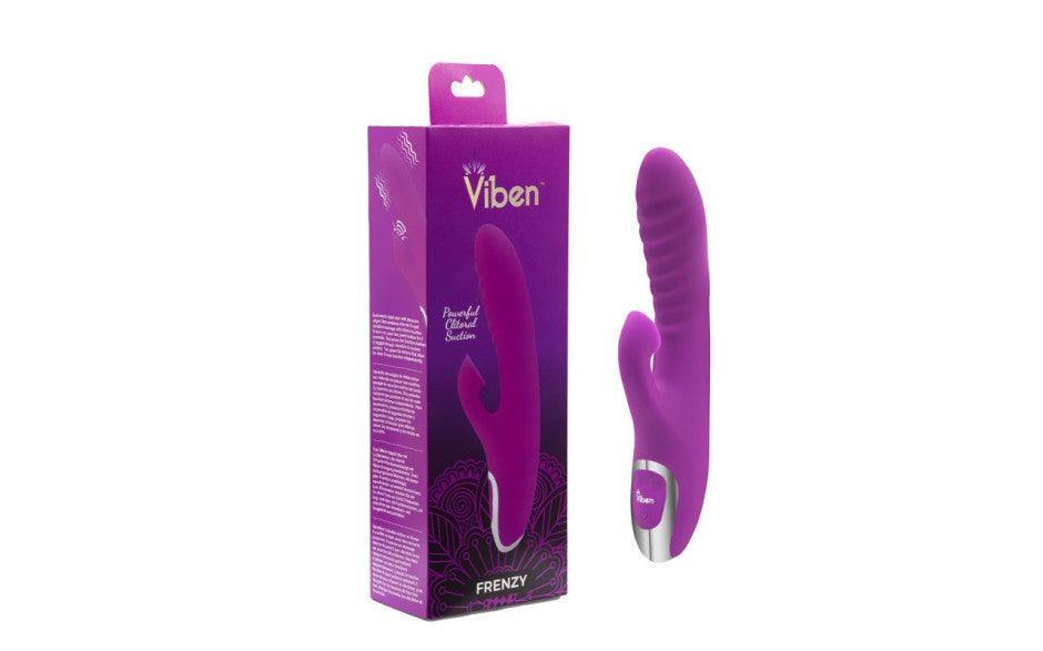 Viben Frenzy Suction Rabbit Vibe Berry - Adult Toys