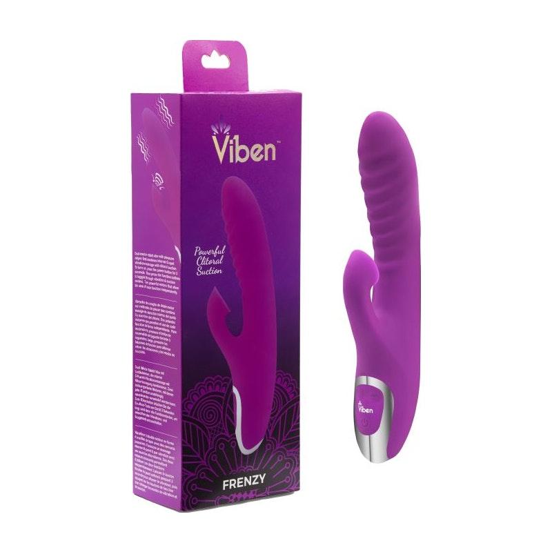 Viben Frenzy Suction Rabbit Vibe Berry - Adult Toys