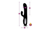 Viben Hypnotic Thrusting Rabbit Vibe w Swinging Clit Stim Black - Adult Toys