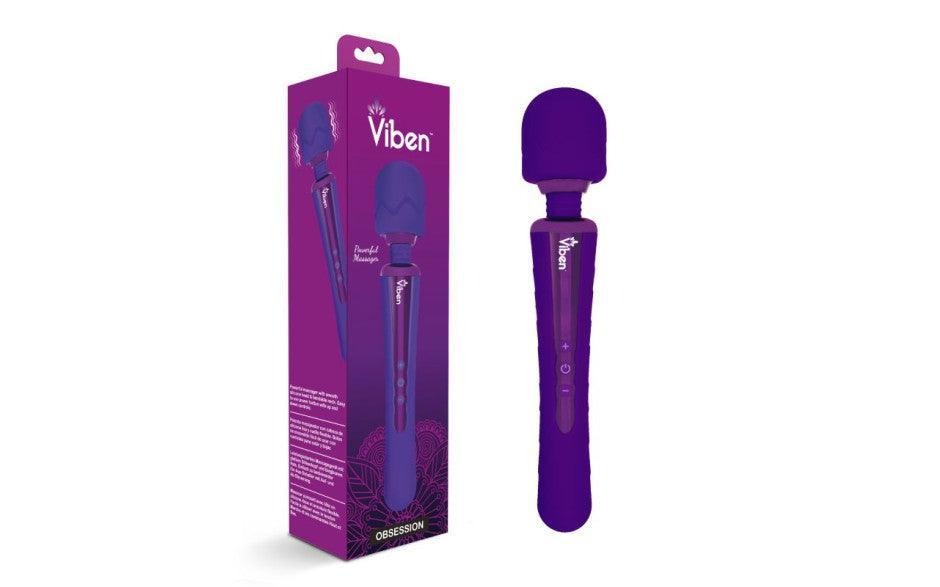 Viben Obsession Rechargeable Wand Massager Violet - Adult Toys
