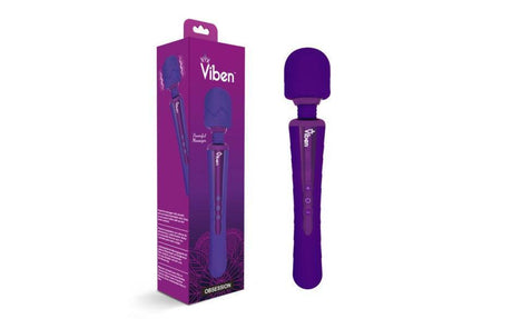 Viben Obsession Rechargeable Wand Massager Violet - Adult Toys