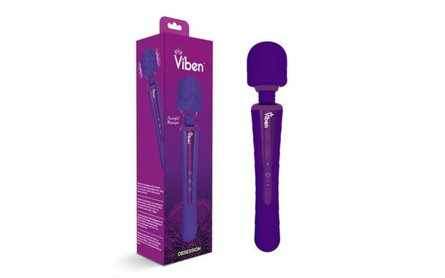 Viben Obsession Rechargeable Wand Massager Violet - Naughty by Nature Adult Store