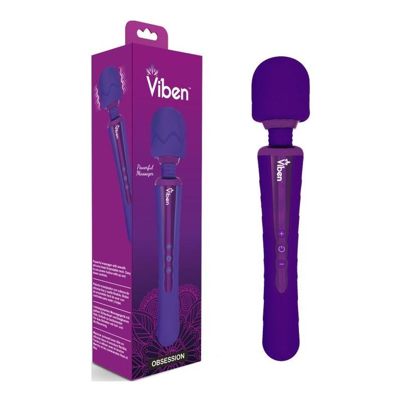 Viben Obsession Rechargeable Wand Massager Violet - Naughty by Nature Adult Store