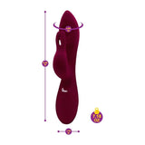 Viben Pzazz Rechargeable Thumping Rabbit Ruby - Adult Toys