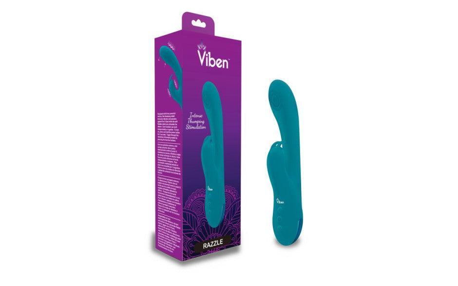 Viben Razzle Rechargeable Thumping Rabbit Ocean - Adult Toys