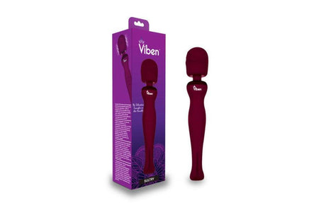 Viben Sultry Rechargeable Wand Massager Ruby - Naughty by Nature Adult Store