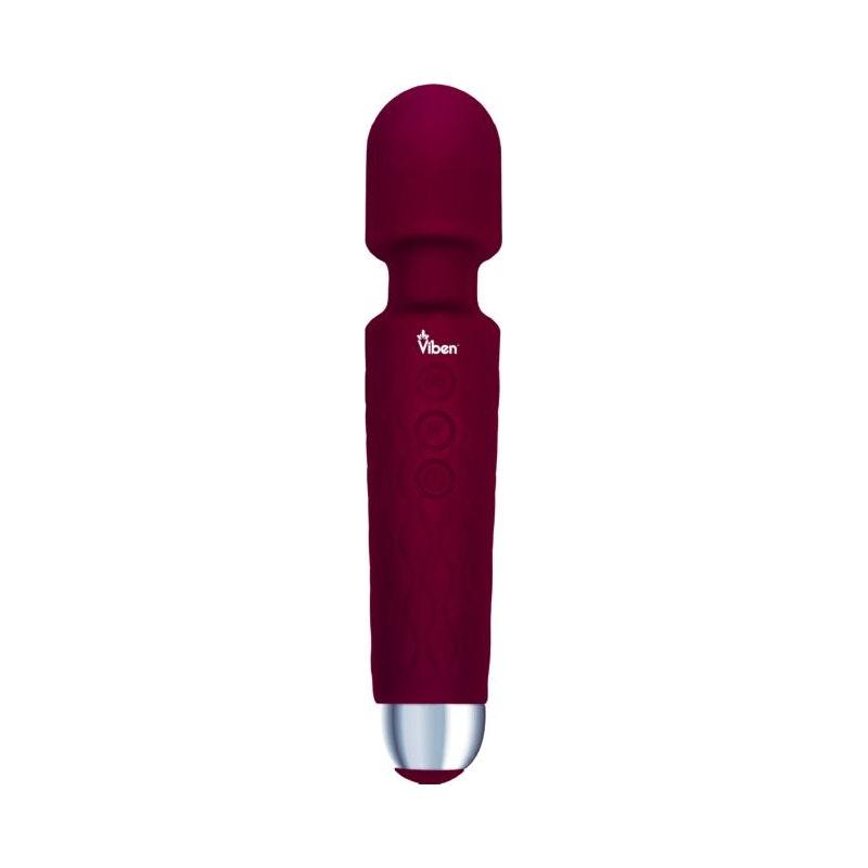 Viben Tempest Rechargeable Wand Massager Ruby - Adult Toys