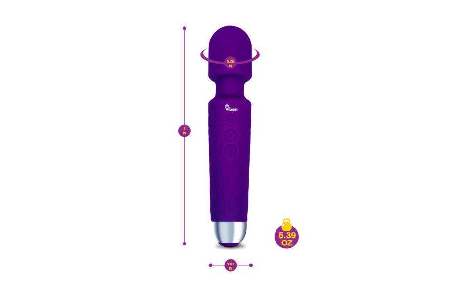 Viben Tempest Travel Wand Massager Violet - Naughty by Nature Adult Store