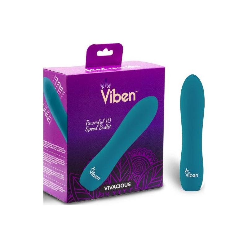 Viben Vivacious Rumble Motor Rechargeable Bullet Ocean - Naughty by Nature Adult Store