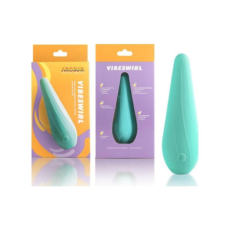 VibeSwirl Drip Shape Rechargeable Vibrator - Adult Toys