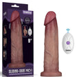 Vibrating Sliding Skin Pro II Silicone Dong 9in - Adult Toys